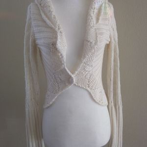White House Black Market Shawl Collared Cardigan S